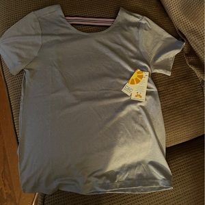 NWT C & C California Grey Open Back T Shirt size small